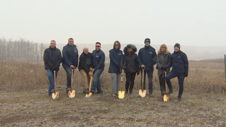 Officials from the Town of Okotoks and Foothills County celebrated the start of work on a long-planned regional water system at a groundbreaking event on Monday. 