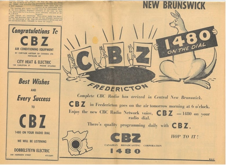 A newspaper ad