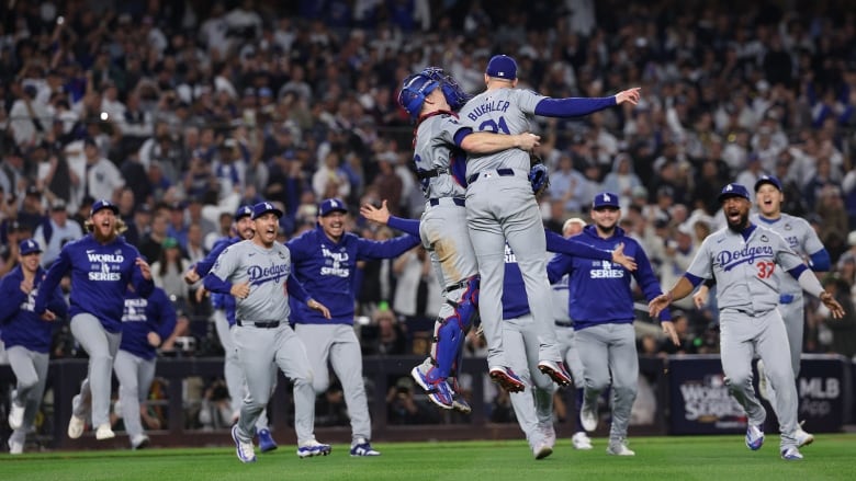 Players celebrate.