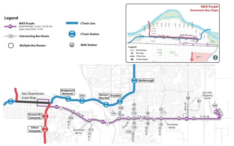 Calgary Launches Purple Line BRT Connecting Airport to Downtown
